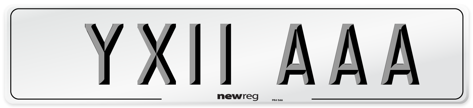 YX11 AAA Number Plate from New Reg
